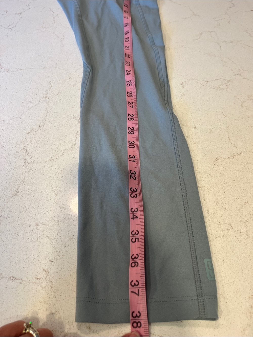 Smartwool Sage Green High-Waist Leggings with Side Pockets - Picture 8 of 8
